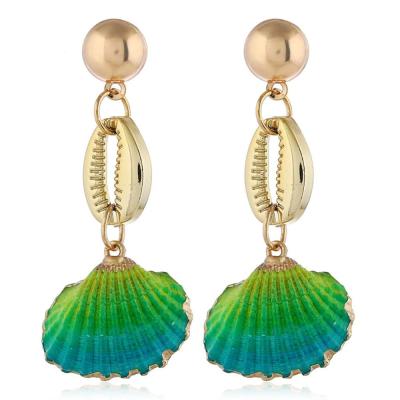 China Bohemia Bohemian Earrings Sea Shell Beach Earrings Drop Dangle Earrings for sale