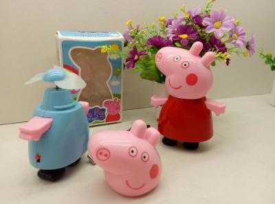 China Cartoon pig rechargeable fan, mini usb charging desktop fan gift for sale