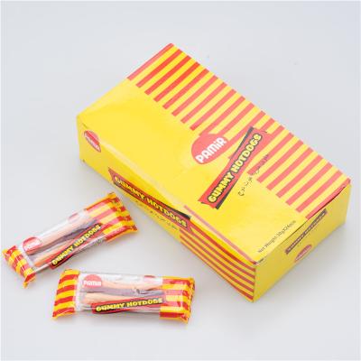 China Natural Candy Hot Dog GUM Candy Gummy Candy Chews Jelly Fruit Gummy Candy Factory Wholesale Bulk Gummy Fruit for sale