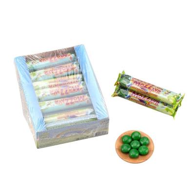 China Bulk Wholesale Caramelo Candy Jelly Candy Cute Packaging Box Fruit Natural Sweet Green Flavor Gummy Compressed Chew for sale