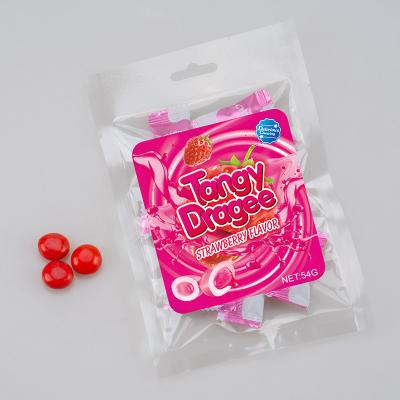 China Natural Strawberry Flavor Chewing Candy Candy Factory Wholesale Bulk Package OEM Candy Surprise Sour Candy for sale