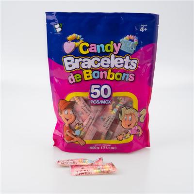 China Bulk Brc Candy To Normal Halal Gummy Candy Bracelet Chews Jelly Candy Bracelet Candy Wholesale Factory for sale