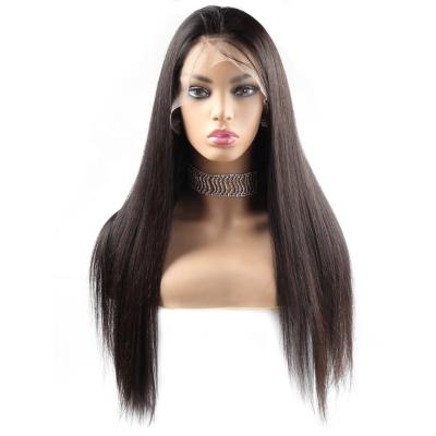 China Silky Straight Wave CASIA 5*5 Lace Front Silk Top Wig Natural Color But Suitable Death All Colors Hair Wigs 100% Long Straight for sale