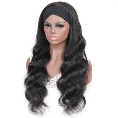 China Body Wave Ready To Ship Wholesale Brazilian Body Wave Virgin Hair Headband Wigs For Black Women for sale