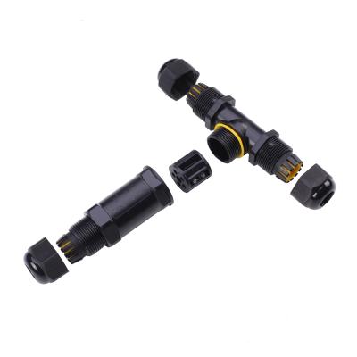 China Greenway Power Best Selling M685 T Shape Screw Fix 3PIN IP68 Waterproof Connector for sale