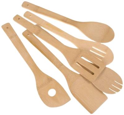 China Bamboo Wooden Kitchen Cooking Utensils Set for sale