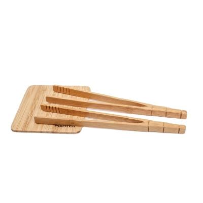 China Kookhouten tongen Bamboe Toast Tongs Voor Kaas Bacon Muffin Fruit Brood Te koop