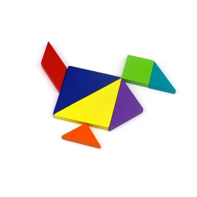 China Magneto Puzzle de madera Juego de Tangram clasificando apilar viajes Puzzles de Tangram para adultos en venta