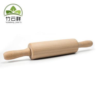 China Classic Pasta Cookie Wooden Baking Tools Baking Dough Wood Rolling Pin for sale