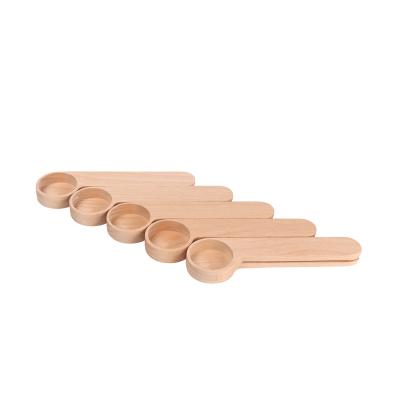 China Baby milk powder spoon with sealing function-Beech wooden for sale