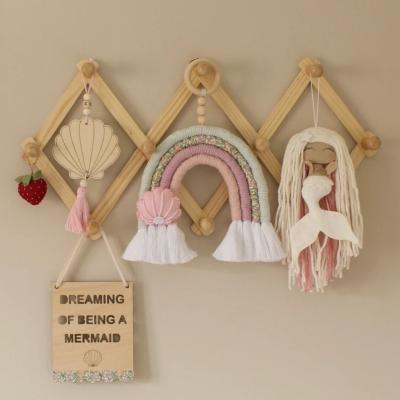 China Zeemeermin Decor Baby Meisje Kamer Decor Scandi Boho Onder de Zee Decor Gepersonaliseerd Baby Gift Te koop