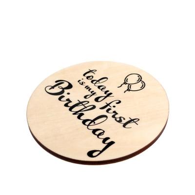 China Plywood Coaster -Travel Series Gifts-Baby Milestone Plywood Cards -Christmas Gifts for sale