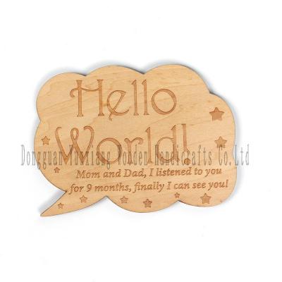 China Baby Monthly Milestone Marker Discs, Classic Wooden Discs Photo Props for Baby Announcement and Milestones for sale