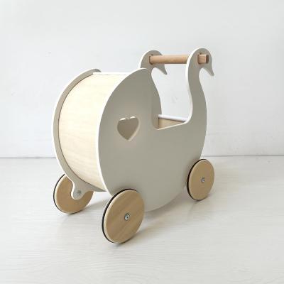 China 3 In 1 Customizable Montessori Toy White Wooden Push Walker Toy 0 To 3 Years for sale