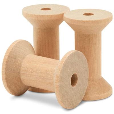 China Cheap Empty Wooden Spool Mini Wooden Spool Wooden Thread Spool for sale