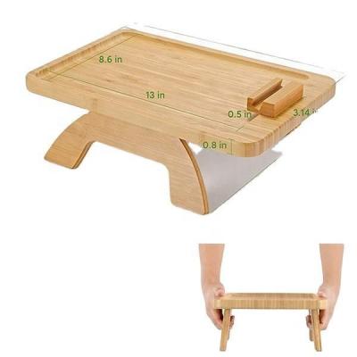 Cina Classici Divano Arm Rest Organizzatore Snack Tavolo laterale per divani larghi Arm Tray Tavolo Tavolo portatile in vendita