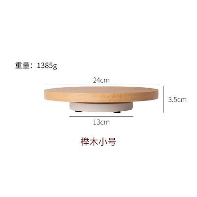 China Acacia wood Cake Plate Tray Turntable Rotating Cake Stand Cake Decorating Rotary Table For Kitchen for sale