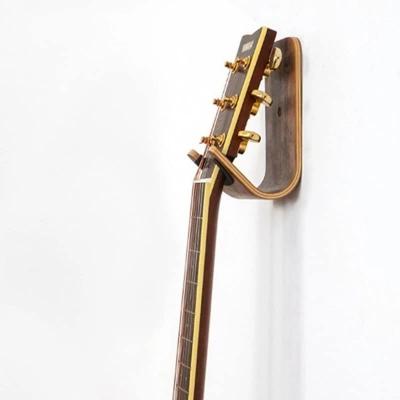 China Wooden Guitar Wall Hanger Design Wall Mount Guitar Holder Acoustic Guitar Accessories for sale