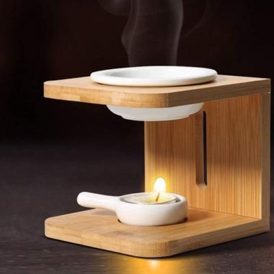 China Individuell angefertigter Duftwachs-Schmelzbrenner mit Tealight-Kerzenhalter, Holzohlenbrenner zu verkaufen