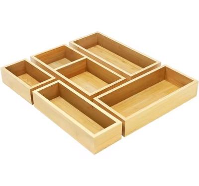 China Luxus-Bamboo-Schubladen-Organisator - Multifunktionaler Schubladen-Organisator für Küche, Badezimmer, Schreibtisch, Kosmetik, Schmuck zu verkaufen