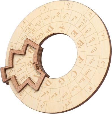 China Wooden Melody Tool, Circle Of Fifths Chord Wheel Wooden Chord Wheel Music Transpose Tool for sale