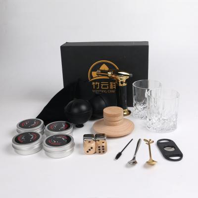 China Laser Logo Bar Tools Entertainment Smoking Saucer Set Smoketop Cocktail Smoker Kit for sale