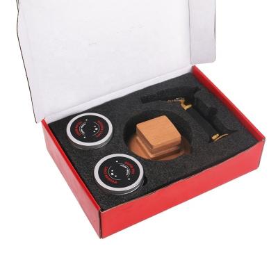 China Black Red Gift Bar Tools Bebida Portátil Cocktail Kit de Fumo Com Tocha à venda