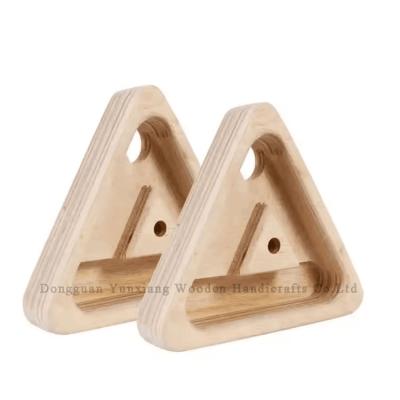 China Wood Climbing Training Gear Portable Hangboard Climbing Fingerboard Triangle Wooden Climbing Training Boards for sale