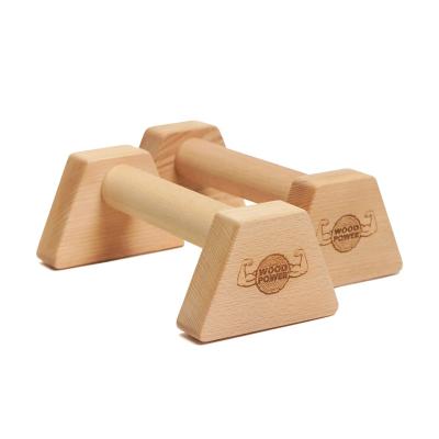 China Durable exercise fitness strength training Handle Yoga aerobics equipment Home wooden push-up power stick for sale