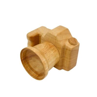 China Creative Gift Cute Wooden Camera Toys Creative Decorative Ornaments For Children for sale