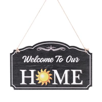 China Wooden Home Front Door Decor-welcome Home Sign  for Gift for sale