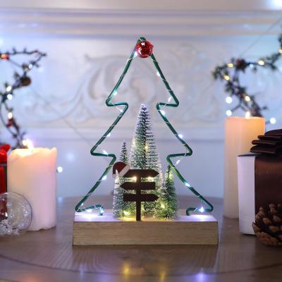 China Decoração de mesa de Natal personalizada, Bateria Acionada Caminha de Natal Interior Decorações de Mesa de Casa à venda