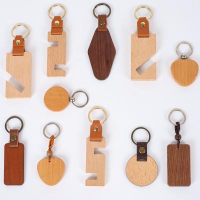 China Customized Wooden Plywood Keychain, Wood Engraving Blanks for DIY Gift Crafts for sale