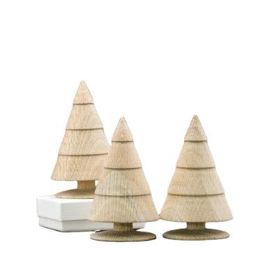 China Mini Christmas Wooden Tree -Suitable for Christmas Holiday Party Family Desktop Tree Decoration-gift for Family and Friends for sale