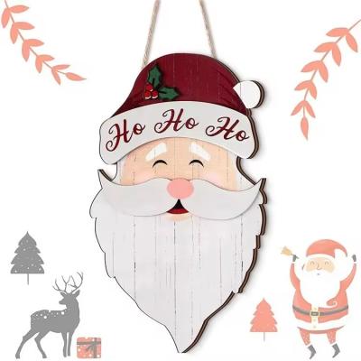 China Hot selling wooden Christmas wall decorations Country farmhouse decorations for sale