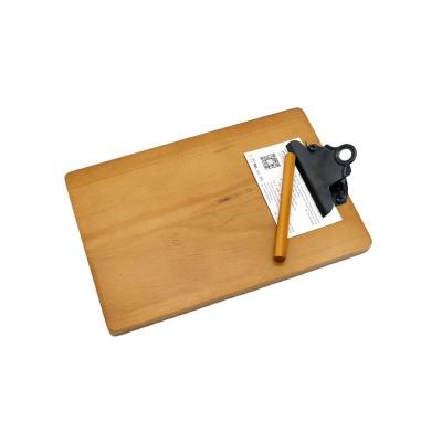 China Wooden Clipboard Low Profile Hardboard Wooden Clipboard Writing Board Drawing Board Wooden Folder for sale