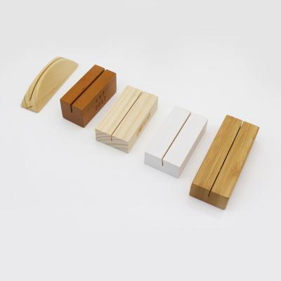 China Desktop Bamboo  business Card holder /memo holder for sale