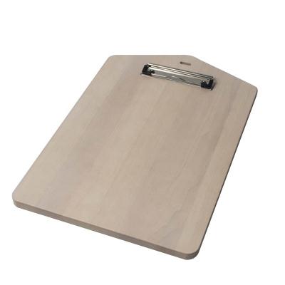 China Schrijfbord van dennenhout A4 dubbelzijdig met klem Paperboard Clipboard Basics Hardboard Office Clipboard Te koop