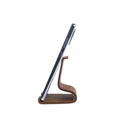 Cina Stand per tablet in legno, porta iPad in legno, porta desktop Dock per Kinder, lettore elettronico, altri tablet Finitura di noce nera in vendita