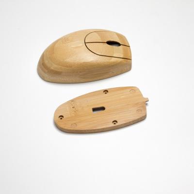 Cina Topo ottico senza fili in bambù, topi in legno naturale alla moda con ricevitore USB per PC, laptop, computer, notebook, MacBoo in vendita