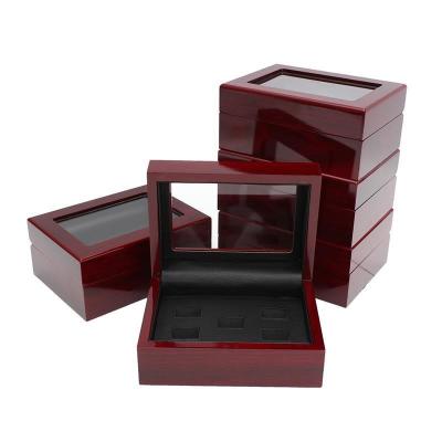 China New Customized Wooden Boxes for Ring, Watch, Jewelry, Earing, Championship Display Case Box for sale