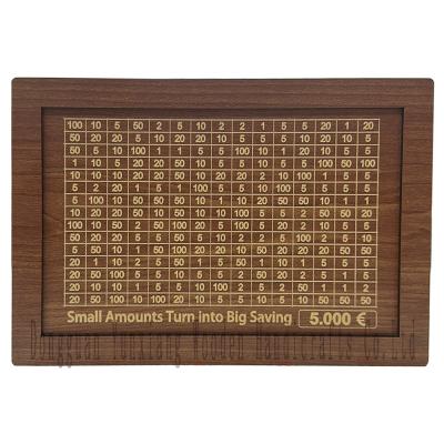 China Wooden Money Box with Saving Targets, Wooden Savings Box Coin Money Savings Box with Counter for sale