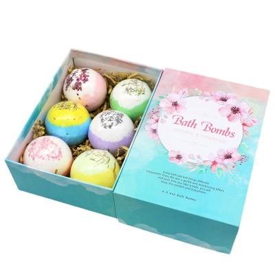 China Recycled Materials Custom Design Gift Bathbomb Packaging Case Bath Bomb Box Paper Packaging for sale