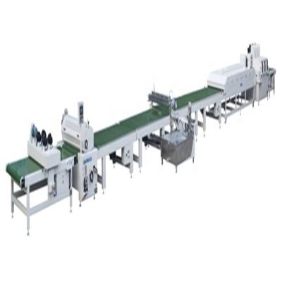 China High gloss UV/water paint/PU/NC MDF UV paint production line for sale