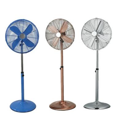 China 220V Low Noise 16 Inch High Speed ​​Home Appliance 4 Full Metal Blade Antique Pedestal Fan for sale