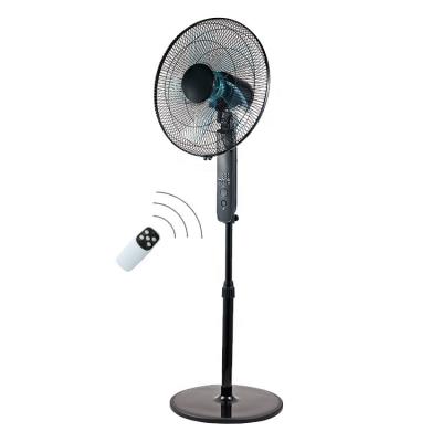 China 2021 Low Noise High Speed ​​Mesh Grill 16 Inch Pedestal Standing Electric Fan With Remote for sale