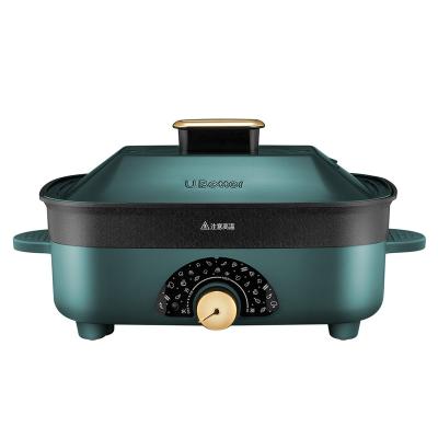 China 2022 Hotel Home Used Electric Cooking Pots And Pans Multifunctional Kitchen With Double Layer for sale