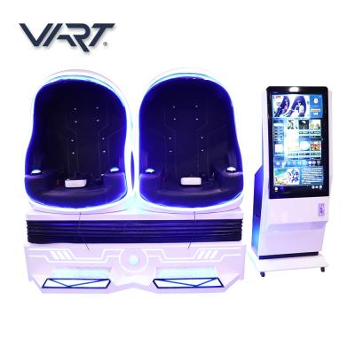 China Smoke VR Parks Equipment Dynamics 2 Seats 9D VR Egg Cinema 9D Cinema Simulador Virtual Reality Supplier in China for sale