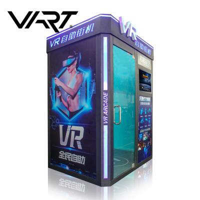 China Coin Operated Amusement Park VR Game Virtual Reality Self Operating Unattended VR Arcade With Coin for sale