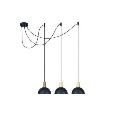 China Nordic Modern Contemporary Chandeliers Decorative Kitchen Pendant Lamp 3 Black Round Lighting Chain Lights Led for sale